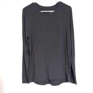 Duluth Trading Co Mid Grey Long Sleeve Crewneck Tshirt Size Large